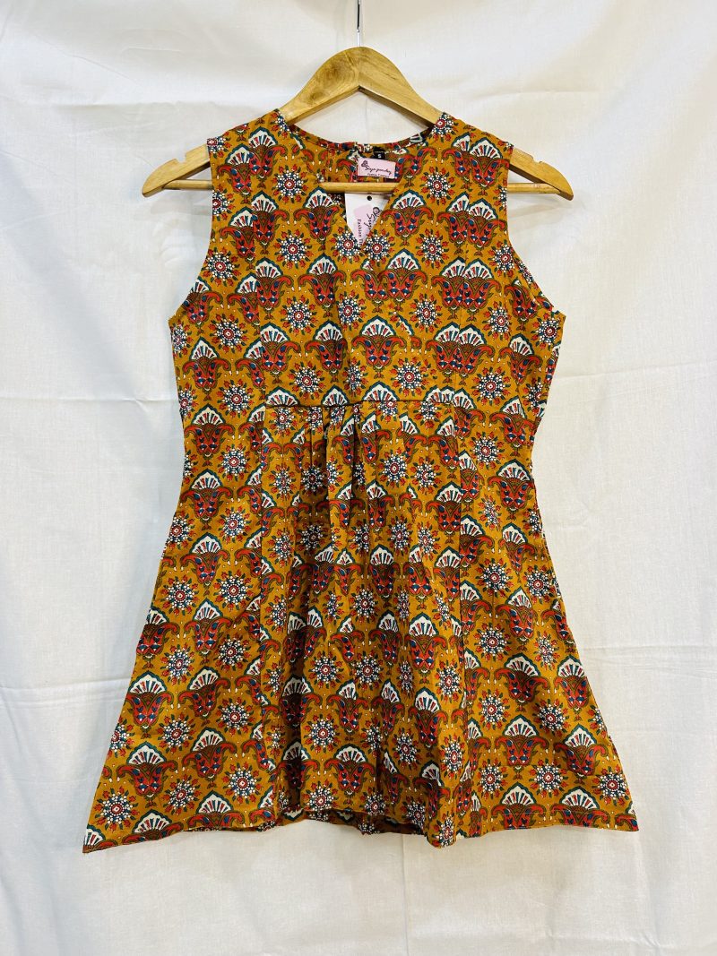 Cotton Sleeveless peplum Top - Image 2
