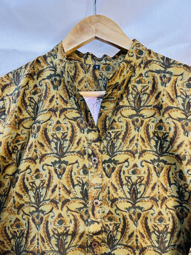 A-Line Short kurti with Stand Collar - Image 2