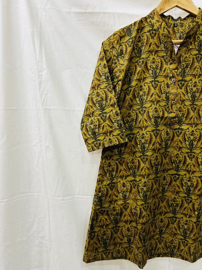 A-Line Short kurti with Stand Collar - Image 3