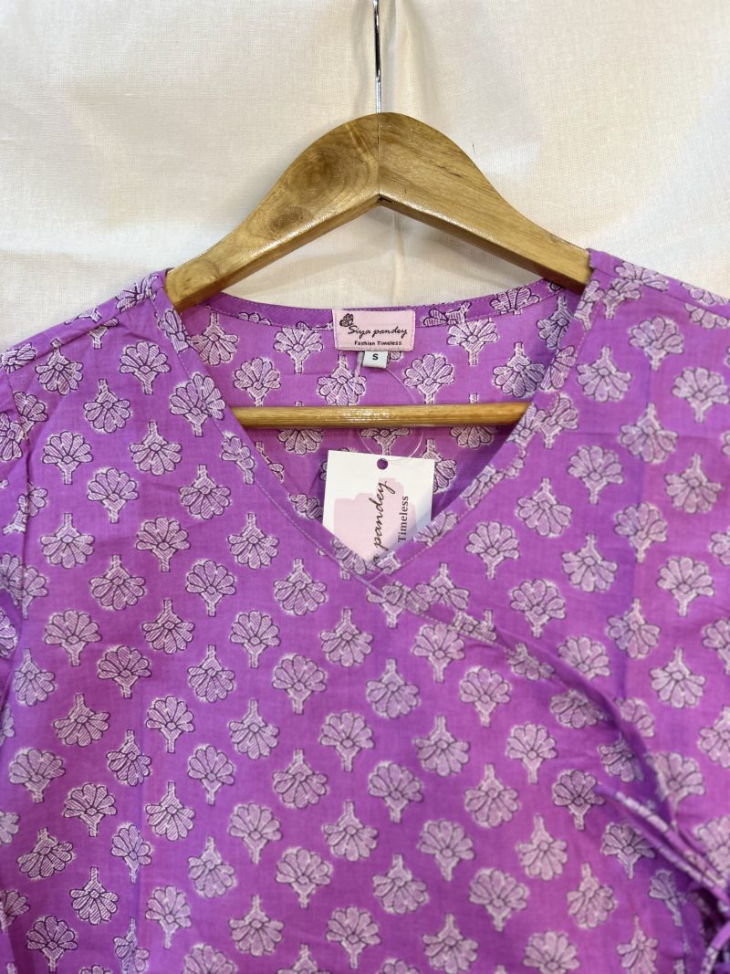 Lavender Angrakha Dress - Image 2