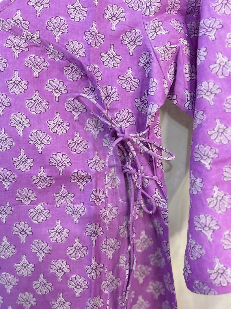 Lavender Angrakha Dress - Image 3
